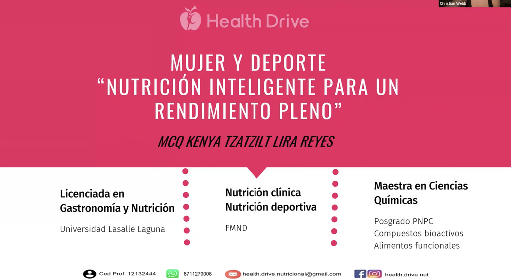 Plática: Mujer y deporte - Nutrición inteligente