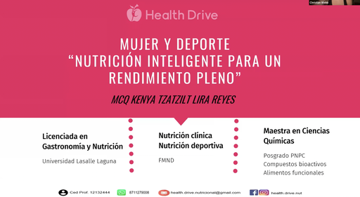 Plática: Mujer y deporte - Nutrición inteligente